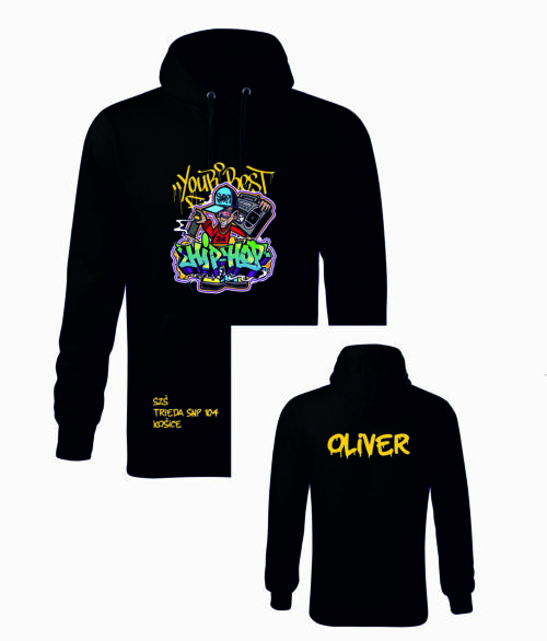 Unisex mikina HIP HOP s menom
