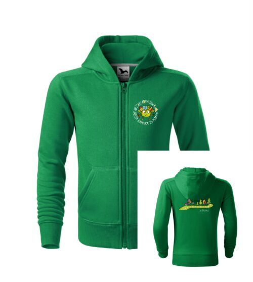 Detská mikina TRENDY ZIPPER ... po ZELENEJ
