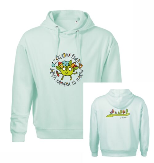 Unisex mikina MOON ... po ZELENEJ